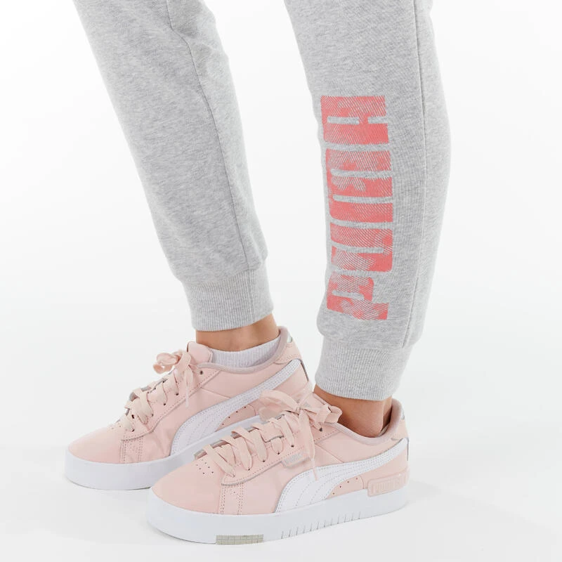 Pantalon PUMA Fitness Slim Coton Gris Femme 3 Pantalon PUMA Fitness Slim Coton Gris Femme – Image 3