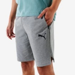 Short PUMA Fitness Coton Homme Gris