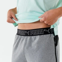 Short PUMA Fitness Coton Homme Gris -Puma Soldes Boutique short puma fitness coton homme gris 3