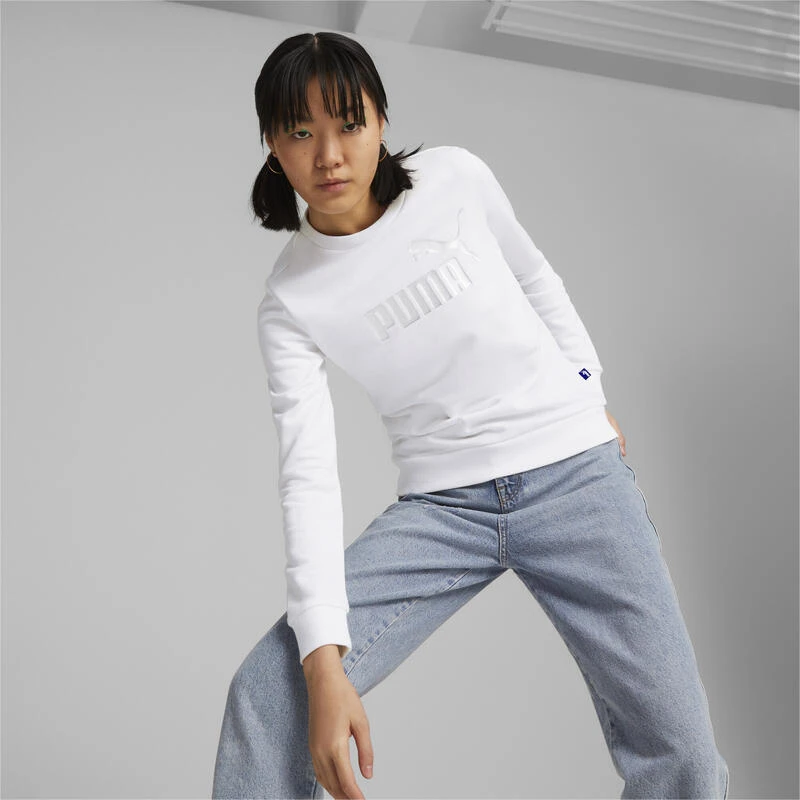 Sweat Essentials+ Metallic Logo Crew Neck Femme PUMA 2 Sweat Essentials+ Metallic Logo Crew Neck Femme PUMA – Image 2