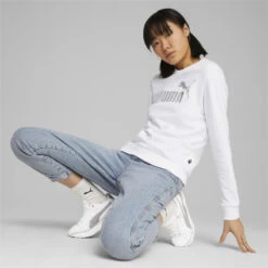 Sweat Essentials+ Metallic Logo Crew Neck Femme PUMA 8 Sweat Essentials+ Metallic Logo Crew Neck Femme PUMA -Puma Soldes Boutique sweat essentials metallic logo crew neck femme puma 3