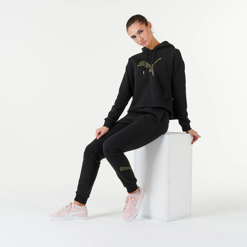 Sweat Xmas PUMA - Noir/Doré 2 Sweat Xmas PUMA - Noir/Doré – Image 2