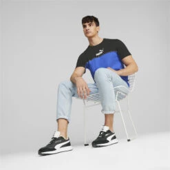 T-shirt Essentials Bande Color Block Homme PUMA -Puma Soldes Boutique t shirt essentials bande color block homme puma 2