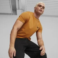 T-shirt Puma Essentials Small Logo, Orange, Hommes -Puma Soldes Boutique t shirt puma essentials small logo orange hommes 2