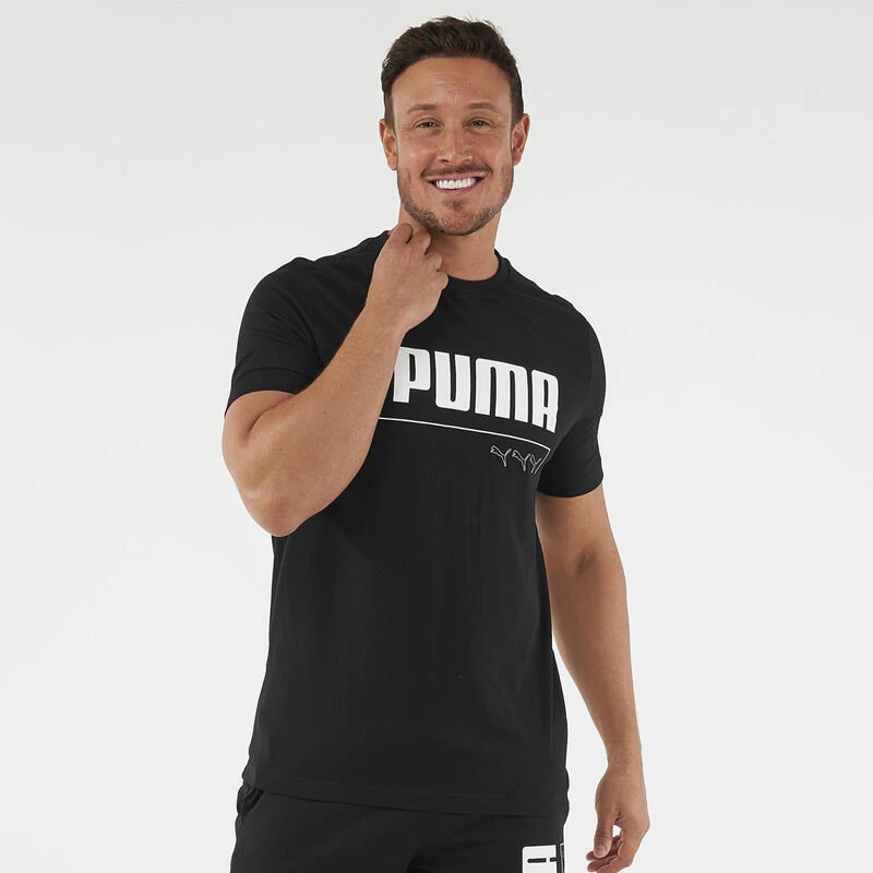 T-SHIRT PUMA FITNESS 100% COTON NOIR- HOMME 1 T-SHIRT PUMA FITNESS 100% COTON NOIR- HOMME