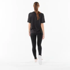 T-shirt PUMA Fitness Manches Courtes Coton Femme Noir -Puma Soldes Boutique t shirt puma fitness manches courtes coton femme noir 4