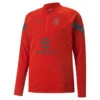 Top D’entraînement De Football à Fermeture Zippée 1/4 A.C. Milan Homme PUMA