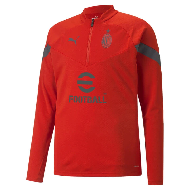 Top D’entraînement De Football à Fermeture Zippée 1/4 A.C. Milan Homme PUMA 1 Top D’entraînement De Football à Fermeture Zippée 1/4 A.C. Milan Homme PUMA